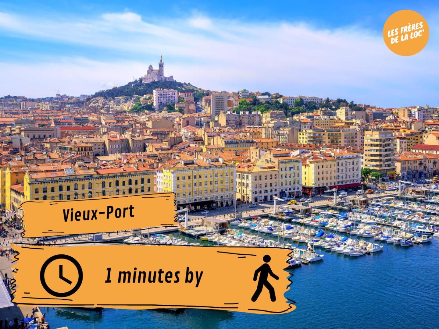 Les Princes Du Vieux Port - Central & Climatisation - Les Freres De La Loc' Marsiglia Esterno foto